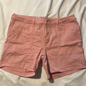 Seven brand pink denim shorts size 14